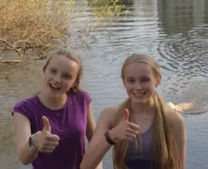 The Mount School pupils on a run