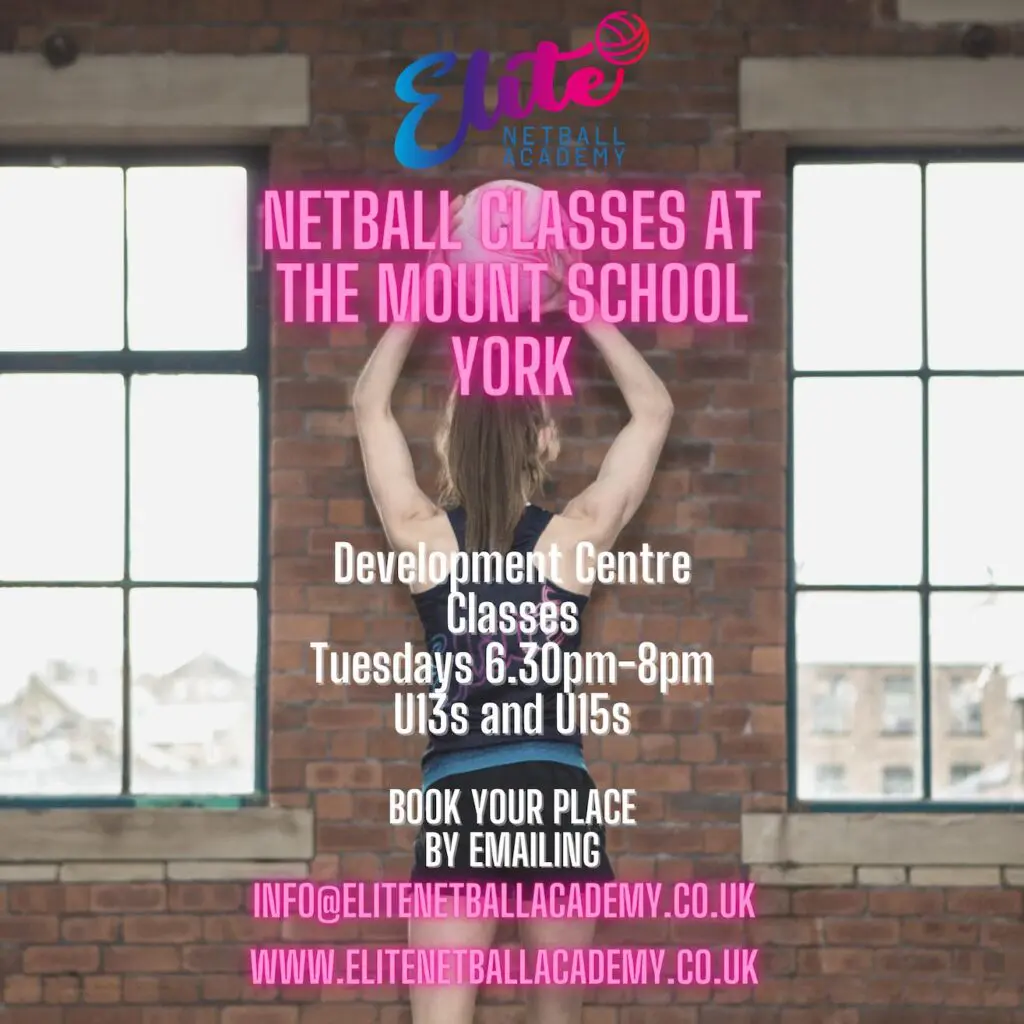 Netball class advertising poster