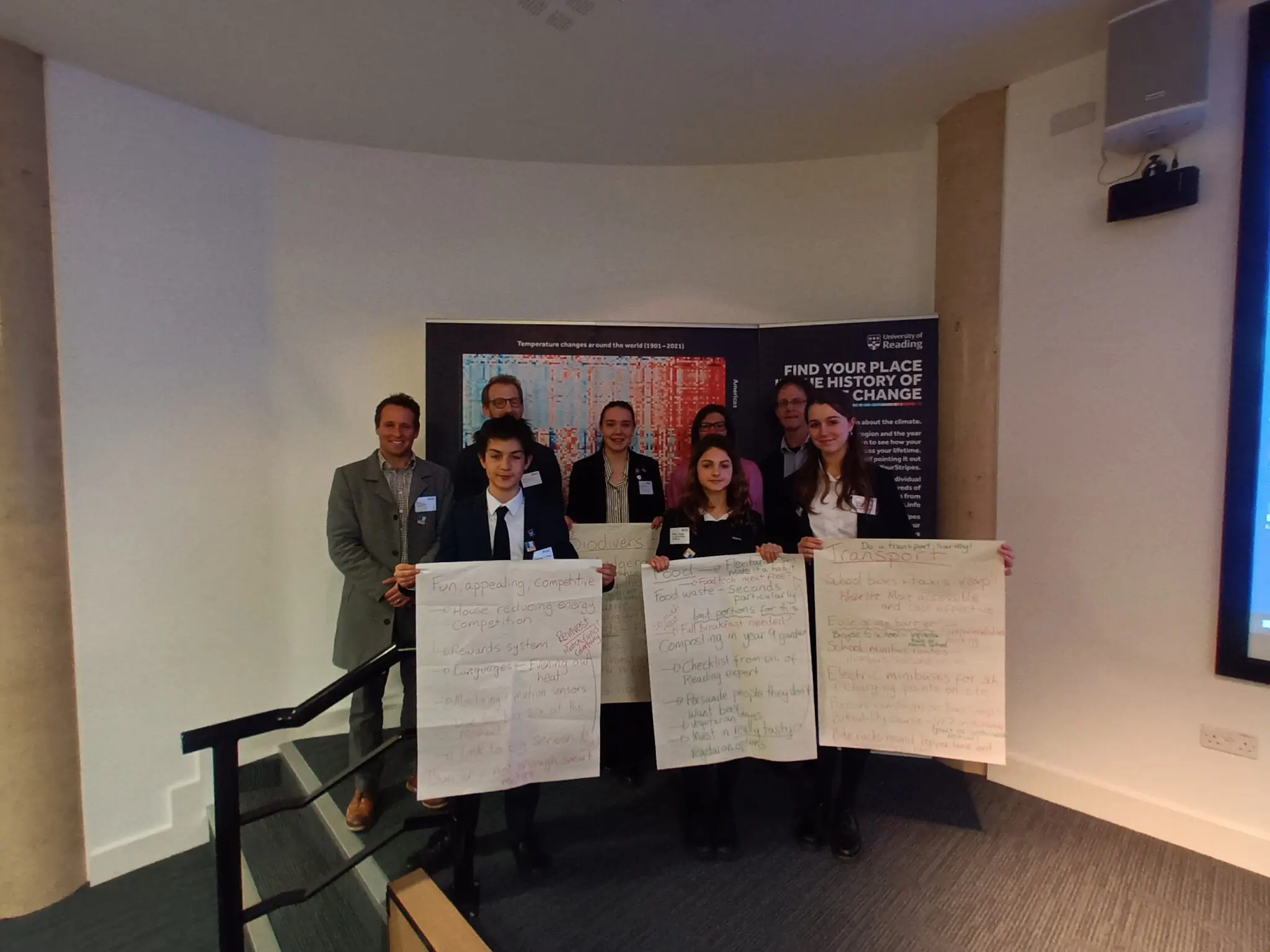 Students at the University of Reading Climate Change Summit