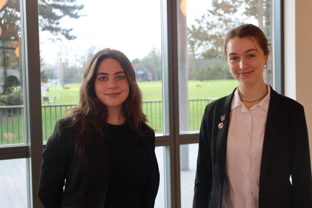 Alice and Vivian - musicians at Leighton Park School