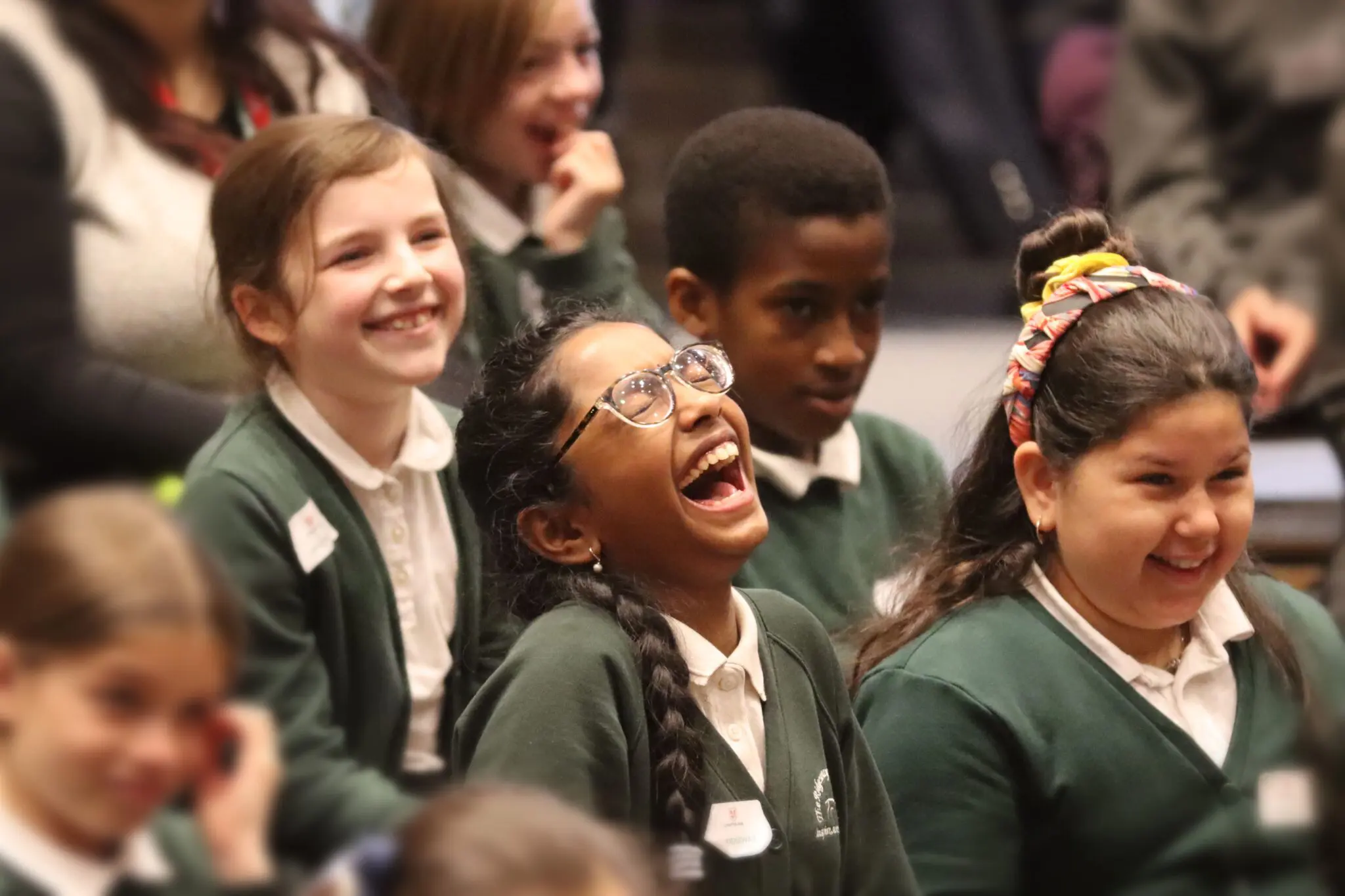 laughing children