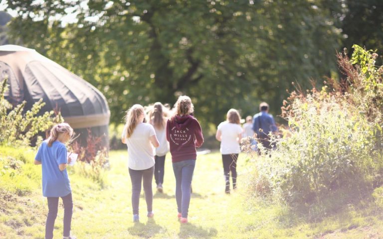 Children participating in outdoor activities at Sidcot School