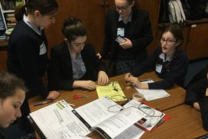 The Mount School girls swapping ideas