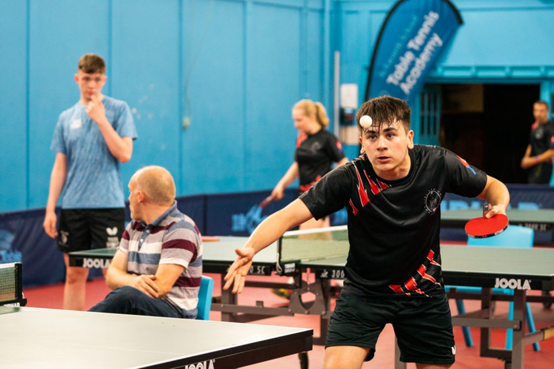 Table tennis being played at Ackworth School