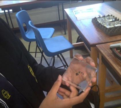 Moon rocks at Sidcot School