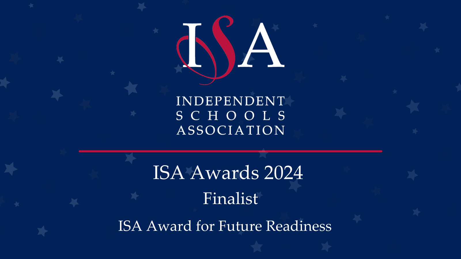ISA Future Readiness Awards 2024 Finalist banner