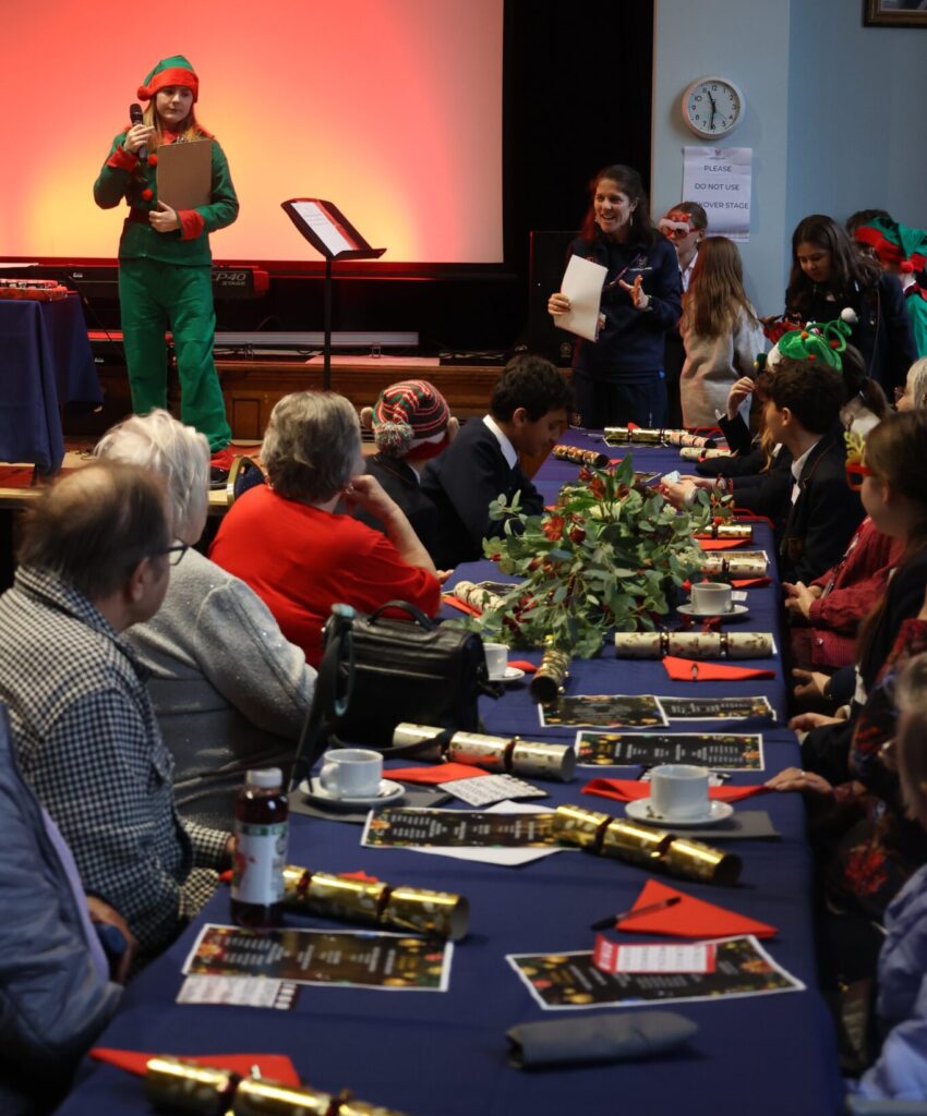 presentation at Age UK Christmas meal