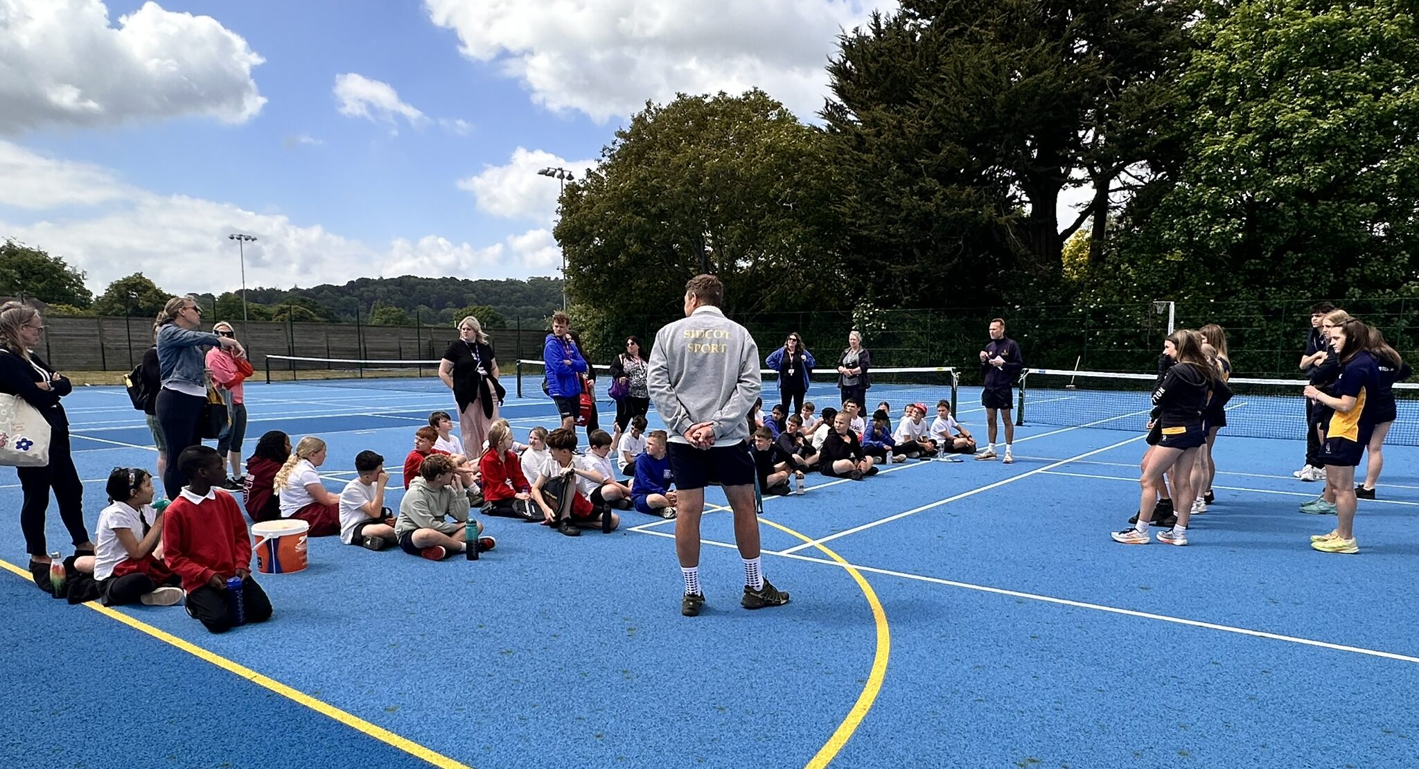 young people on a sports pitch