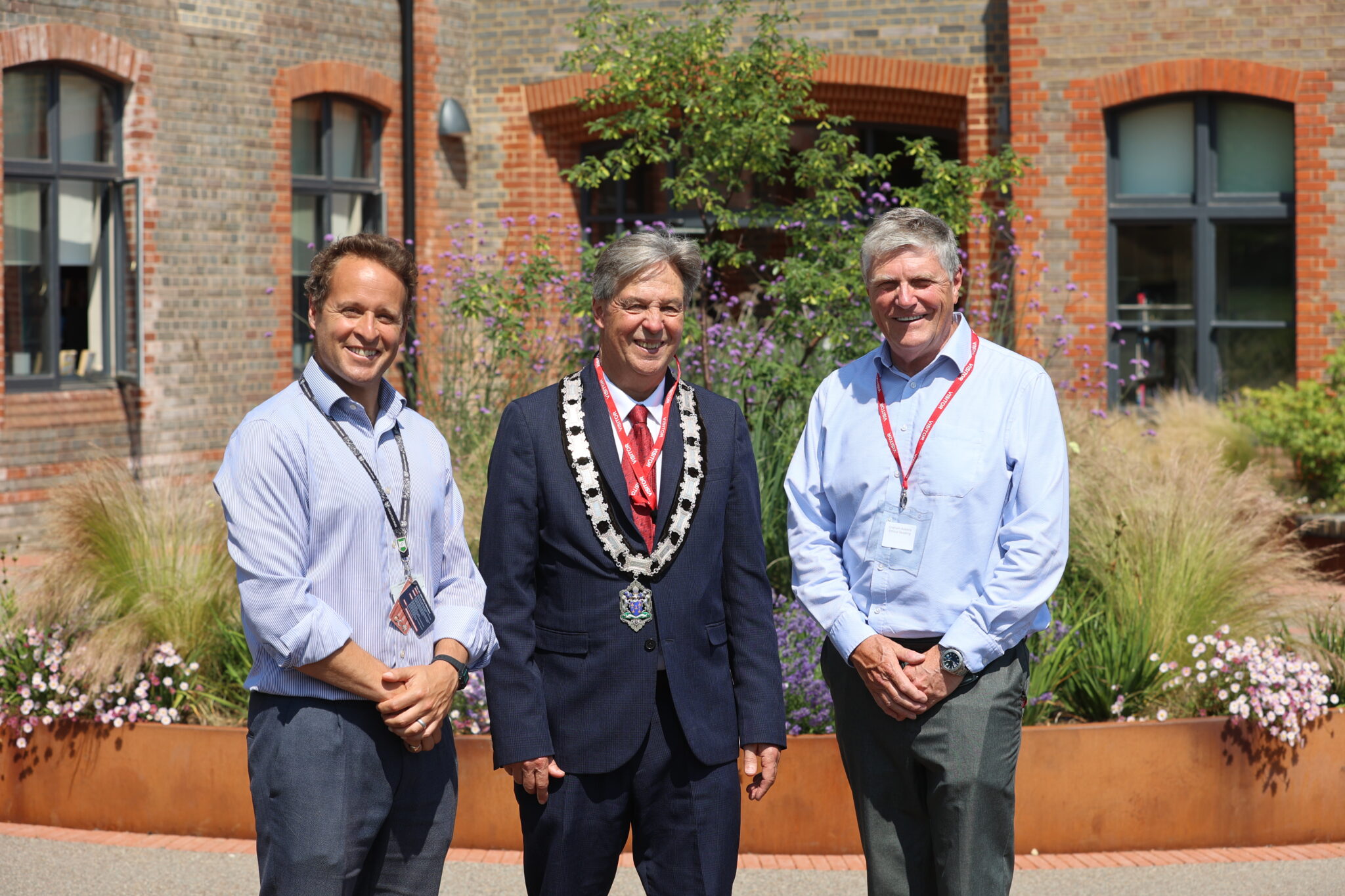 Mayor and organisers of Business Ethics Schools Fair